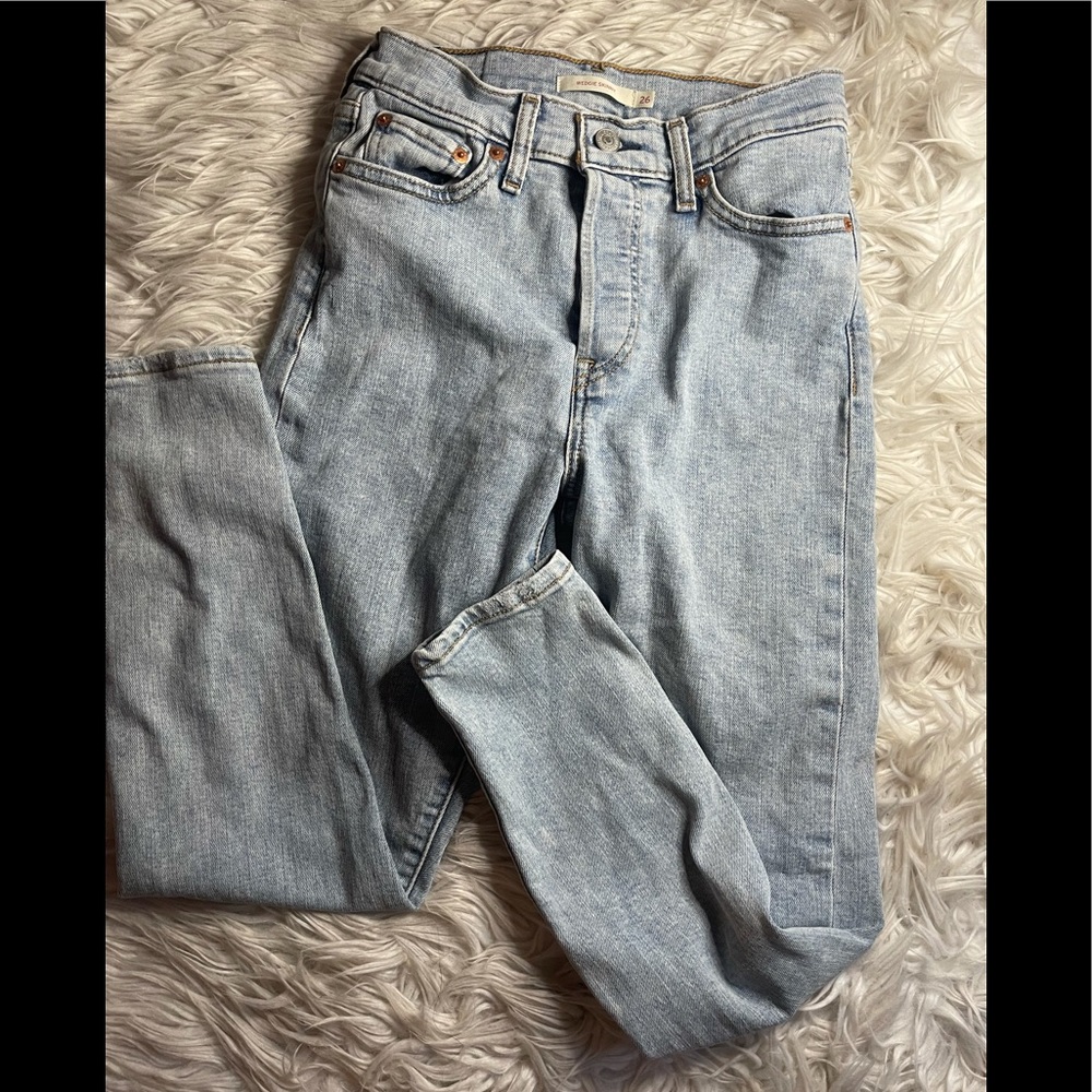 Levi’s Wedgie Skinny button fly jeans size 26